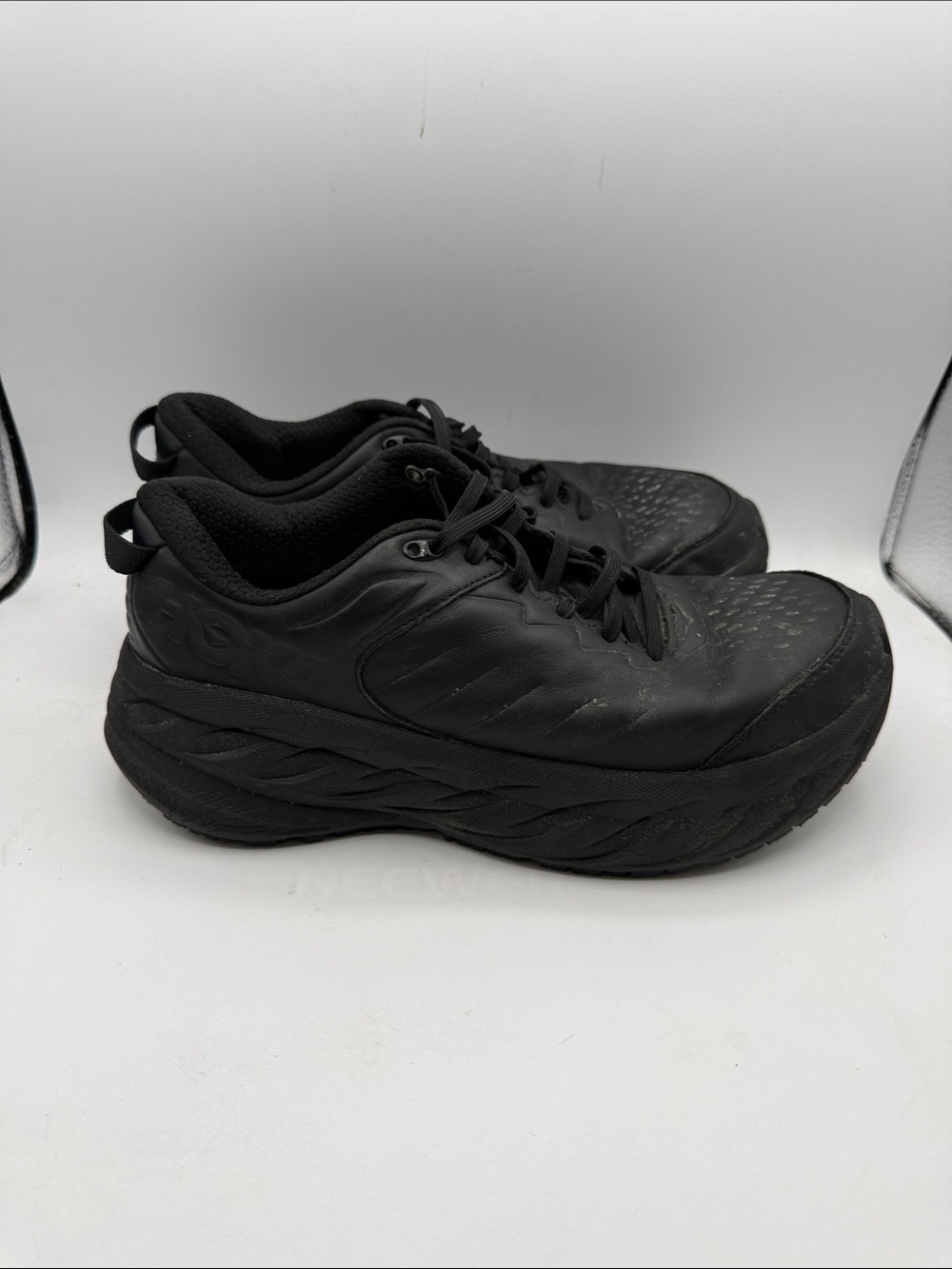 Hoka Bondi SR #002 work shoe All-Black Men's 9.5 Athletic Walking Shoes S14 - Picture 1 of 6